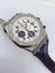 Audemars Piguet White Dial SS Case One eyed person Small 12 seconds Black Leather Watch Band  (4)_th.jpg